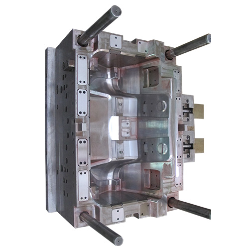 Large two-plate injection mold cavity