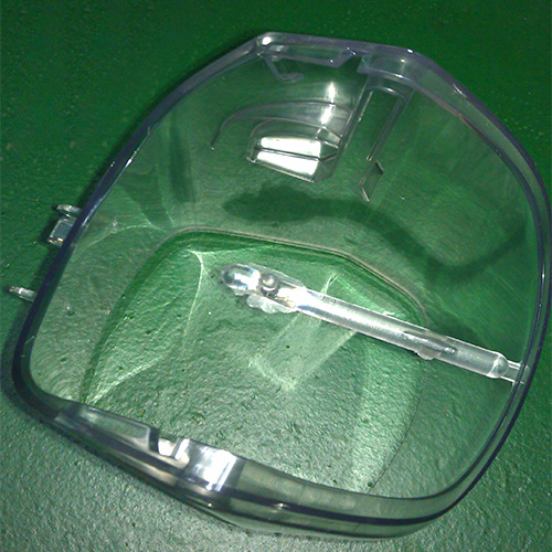 Mirror polishing transparent injection part