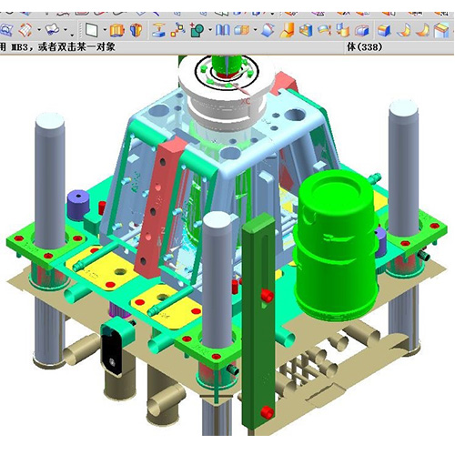 Mechanical unscrewing molding technology