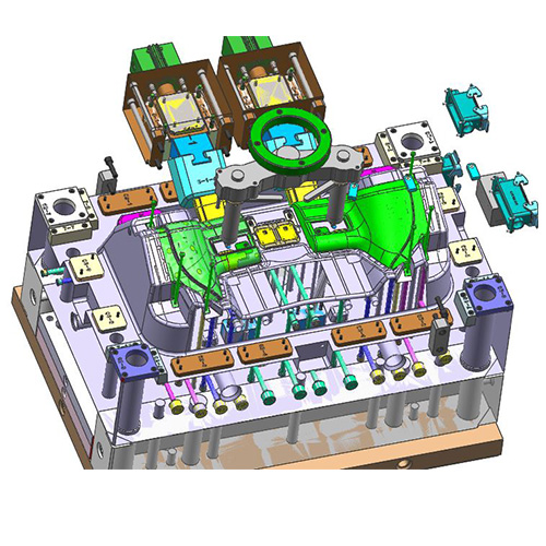 Large two-plate injection mold design