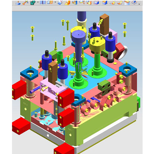 Three-plate mold design